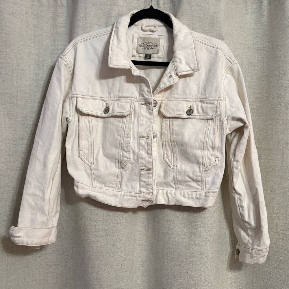 Ashley Vintage Charm Cream Jean Jacket